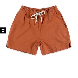 NWOT TOPO designs “dirt” short in “brick” size medium